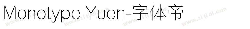 Monotype Yuen字体转换